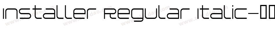 Installer Regular Italic字体转换